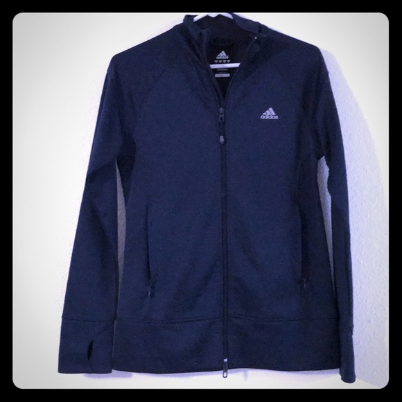 adidas climalite jacket blue